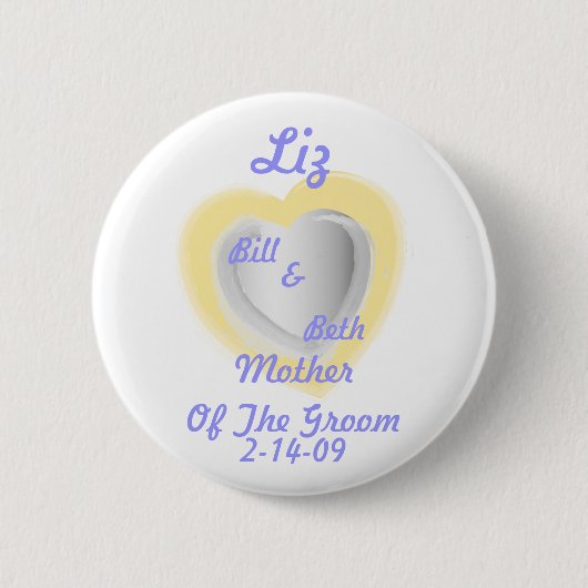 Moeder van de bruine Button-past aan Ronde Button 5,7 Cm (Voorkant)