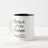 moeder van de bruine - hart van goud tweekleurige koffiemok (Voorkant links)