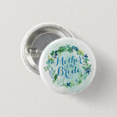 Moeder van de Button van de Waterverf van de Bride (Voorkant /achterkant)
