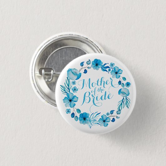 Moeder van de Button van de Waterverf van de Bride (Voorkant /achterkant)