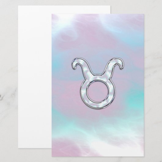 Moeder van de dierentuin van Pearl Taurus Astrolog Briefpapier (Voorkant / Achterkant)