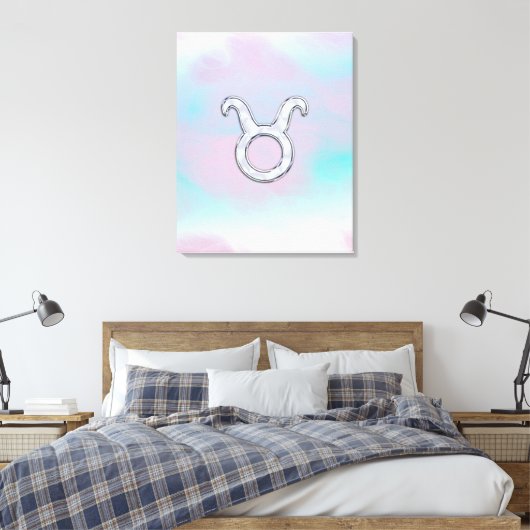 Moeder van de dierentuin van Pearl Taurus Astrolog Canvas Afdruk (Insitu (Slaapkamer))