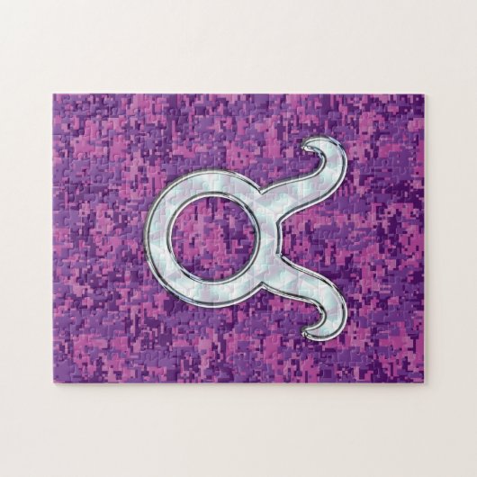 Moeder van de dierentuin van Pearl Taurus op digit Legpuzzel (Horizontaal)