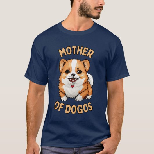 Moeder van de Dogos gift T-shirt (Voorkant)