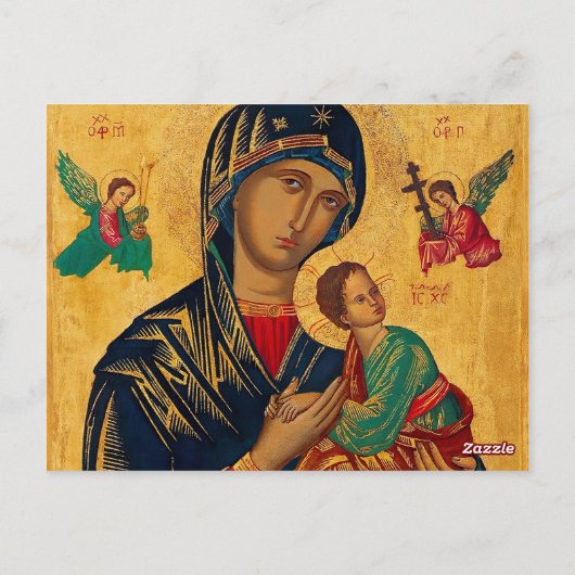 Moeder van de eeuwige hulp briefkaart (Achterkant)