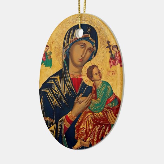 Moeder van de eeuwige hulp keramisch ornament (Links)