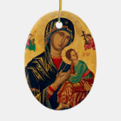 Moeder van de eeuwige hulp keramisch ornament (Voorkant)