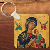 Moeder van de eeuwige hulp sleutelhanger (Voorkant)