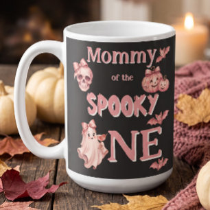 Moeder van de enge één Retro Pinkoween-feest Koffiemok
