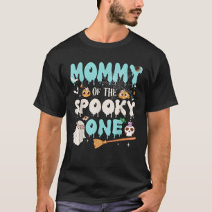 Moeder van de enge jongen 1e verjaardag Halloween T-shirt