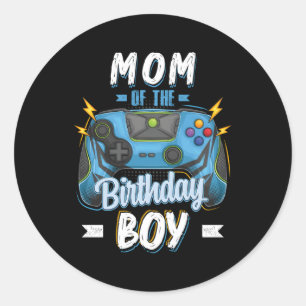 Moeder van de familie Video Gamer Py Ronde Sticker