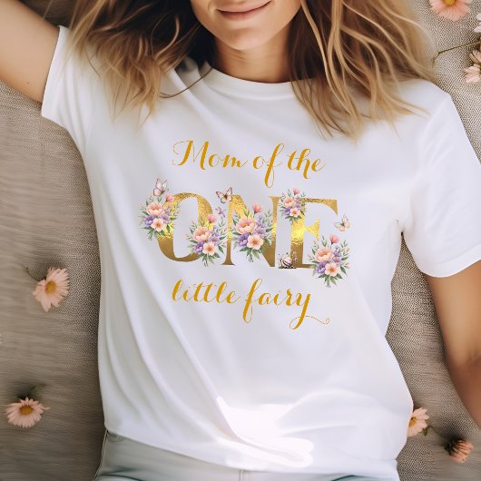 Moeder van de feeëntuin 1e verjaardagsfeestje t-shirt