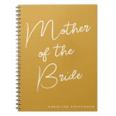 Moeder van de Geel van de Douane van het Manuscrip Notitieboek (Voorkant)