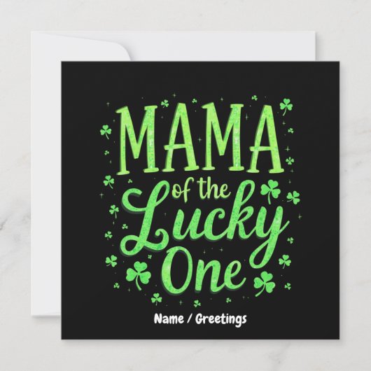 Moeder Van De Geluksvogel Eerste St. Patrick's Dag Kaart (Voorkant)