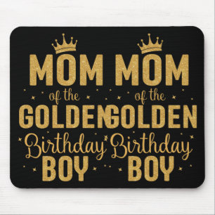 Moeder van de Golden Birthday Boy Family Matching Muismat
