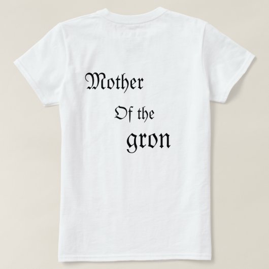Moeder van de Grom" T-shirt (Design achterkant)