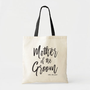 Moeder van de Groom Aangepaste bruiloft in Scrip Tote Bag