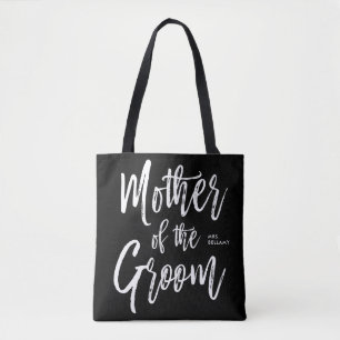 Moeder van de Groom Aangepaste bruiloft in Scrip Tote Bag