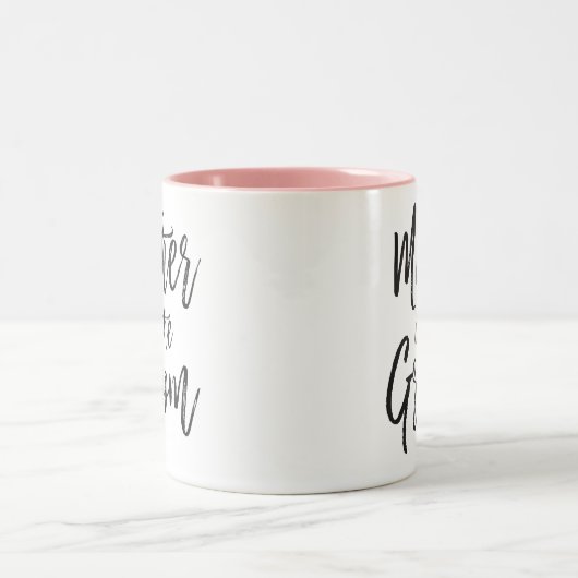 Moeder van de Groom | Aangepaste bruiloft in Scrip Tweekleurige Koffiemok (Center)