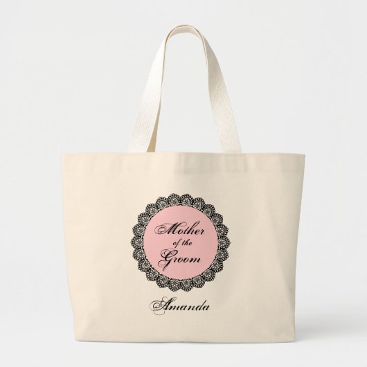 Moeder van de GroOM Aangepaste naam V02 Grote Tote Bag (Voorkant)