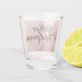 Moeder van de Groom - bewerkbare tekst Shot Glas (Achterkant)