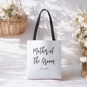 Moeder van de Groom Black White Tote Bag