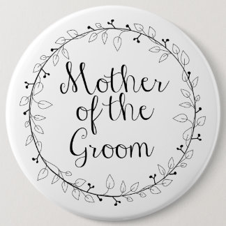 Moeder van de Groom Bridal-partij Ronde Button 6,0 Cm