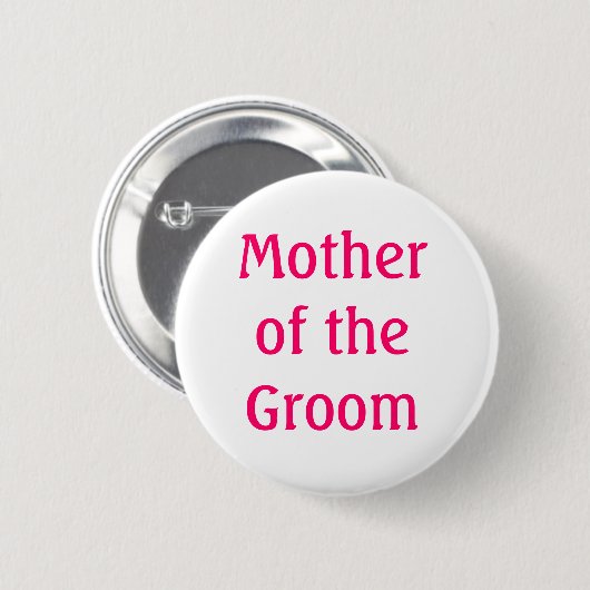 Moeder van de Groom Button (Voorkant /achterkant)