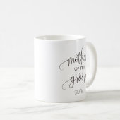 Moeder van de Groom Calligraphy Wedding Gift Koffiemok (Voorkant rechts)