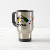 Moeder van de Groom Champagne Toast Reisbeker (Voorkant links)