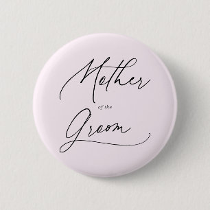 Moeder van de Groom Chic Script Button