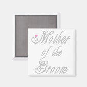 Moeder van de Groom Classy Grays Magneet (Voorkant / Achterkant)