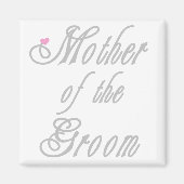 Moeder van de Groom Classy Grays Magneet (Voorkant)