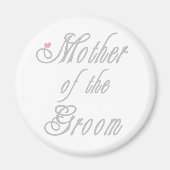 Moeder van de Groom Classy Grays Magneet (Voorkant)