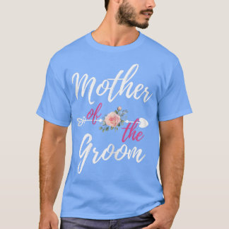 Moeder van de Groom Cute Roos Arrow Mam Bri T-shirt