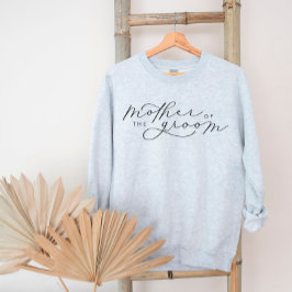 Moeder van de Groom Cute Script Bridal Party Sweat Trui