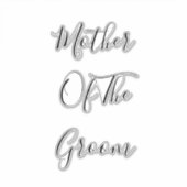 Moeder van de Groom Elegant Classy Decor 2023 Sticker (Voorkant)
