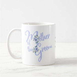 Moeder van de Groom Floral Letter Wedding Party Koffiemok