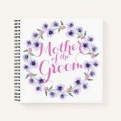 Moeder van de Groom Floral Wedding Notebook Notitieboek (Voorkant)