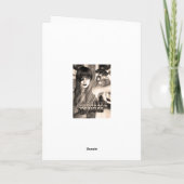 Moeder van de Groom Gefeliciteerd kaart met stroom (Achterkant)