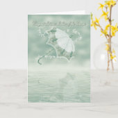 Moeder van de Groom Gefeliciteerd kaart met stroom (Gele Bloem)