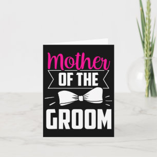 Moeder van de Groom Gezegden Wedding Bachelor Part Kaart