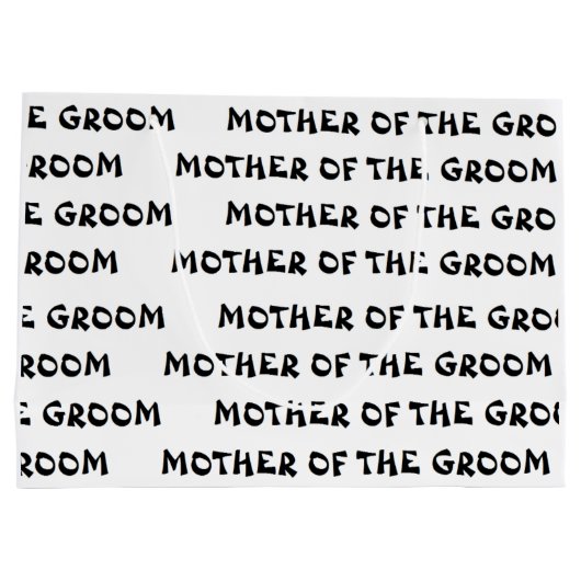 "Moeder van de Groom" Gift Bag Large Cadeautasje (Achterkant)