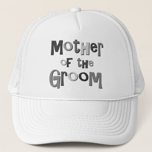 Moeder van de Groom Gray Trucker Pet (Voorkant)