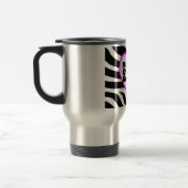 Moeder van de groom (Heart Zebra Stripes) Reisbeker (Links)