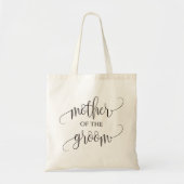 Moeder van de Groom, kalligrafie, bruiloft Tote Bag (Voorkant)