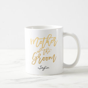 Moeder van de Groom Lettering Custom Koffiemok