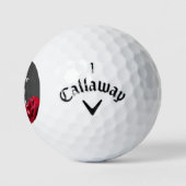 Moeder van de Groom Marsala Burgundy Floral Golfballen (Logo)