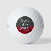 Moeder van de Groom Marsala Burgundy Floral Golfballen (Voorkant)