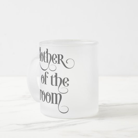 Moeder van de Groom Matglas Koffiemok (Voorkant links)